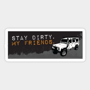 Stay Dirty Toyota Sticker